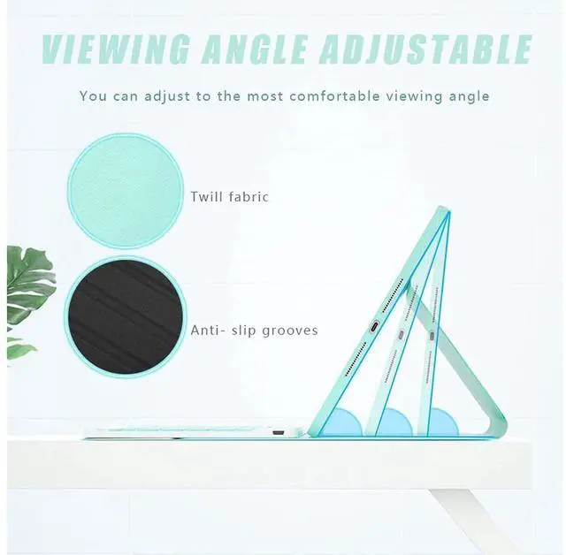 Alt view image 5 of 7 - Touchpad Keyboard Case for Huawei MatePad Air 11.5 inch 2023, Smart Folio Cover with Pencil Holder, Magnetic Detachable Wireless Bluetooth Keyboard Dark Green