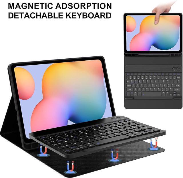 Alt view image 4 of 7 - Keyboard Case with Wireless Mouse Combo for Samsung Galaxy Tab A7 10.4 inch 2020 SM-T500 SM-T505 SM-T507, Smart Folio Cover with Magnetic Detachable Wireless Keyboard and Mice