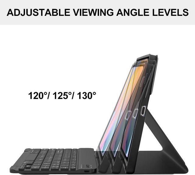 Alt view image 5 of 7 - Keyboard Case with Wireless Mouse Combo for Samsung Galaxy Tab A7 10.4 inch 2020 SM-T500 SM-T505 SM-T507, Smart Folio Cover with Magnetic Detachable Wireless Keyboard and Mice