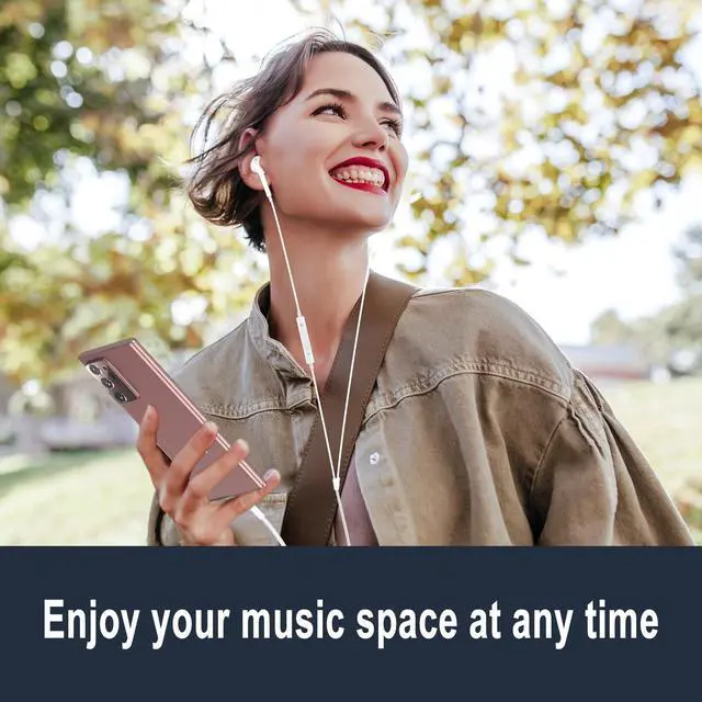 Alt view image 7 of 7 - 2 Pack USB C Headphones / Type C Earbuds Earphones Wired with Microphone & Remote Control Noise Cancelling Headsets for Samsung Galaxy S23/S22/S21/S20, Note 20, Google Pixel 7/6/6a/5/4 and More