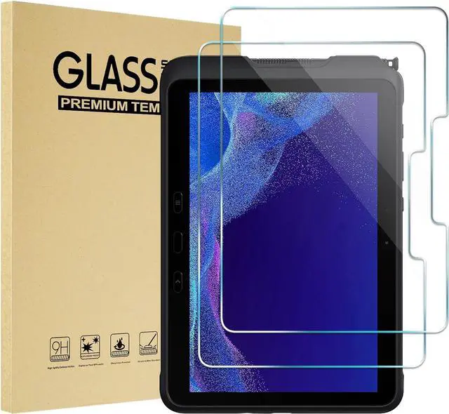 Main image of 2 Pack Screen Protector for Samsung Galaxy Tab Active4 Pro 10.1 inch 2022 SM-T630/SM-T638 and Tab Active Pro 10.1 inch 2019 SM-T540/SM-T547, Anti-Scratch/HD/9H Hardness Tempered Glass Film