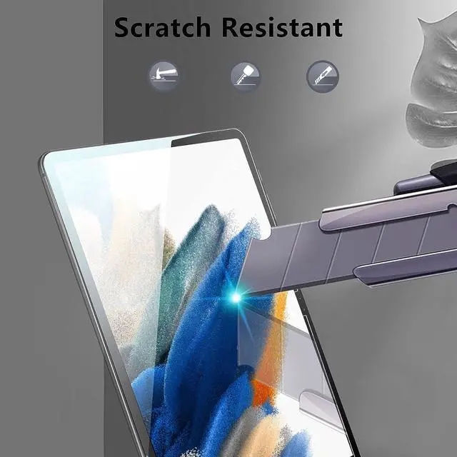 Alt view image 5 of 7 - Screen Protector for Galaxy Tab A8 2022, High Definition/9H Hardness Tempered Glass Screen Protector Film for Samsung Galaxy Tab A8 10.5 Inch 2022 Model SM-X200/X205/X207
