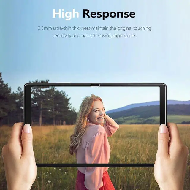 Alt view image 7 of 7 - Screen Protector for Galaxy Tab A8 2022, High Definition/9H Hardness Tempered Glass Screen Protector Film for Samsung Galaxy Tab A8 10.5 Inch 2022 Model SM-X200/X205/X207