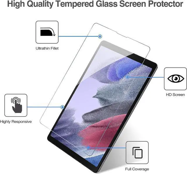 Alt view image 4 of 7 - [2 Pack] Galaxy Tab A7 Lite 8.7 Inch 2021 Screen Protectors SM-T220 T225 T227, Tempered Glass Screen Film Guard for Samsung Galaxy Tab A7 Lite 8.7" 2021 Release SM-T220 SM-T225 SM-T227