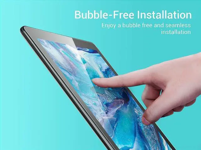 Alt view image 5 of 7 - [2-Pack] Screen Protector for Samsung Galaxy Tab A 10.1 inch 2016 SM-T580 SM-T585 SM-T587 Tempered Glass Screen Protector Film, S Pen Compatible, Scratch Resistant