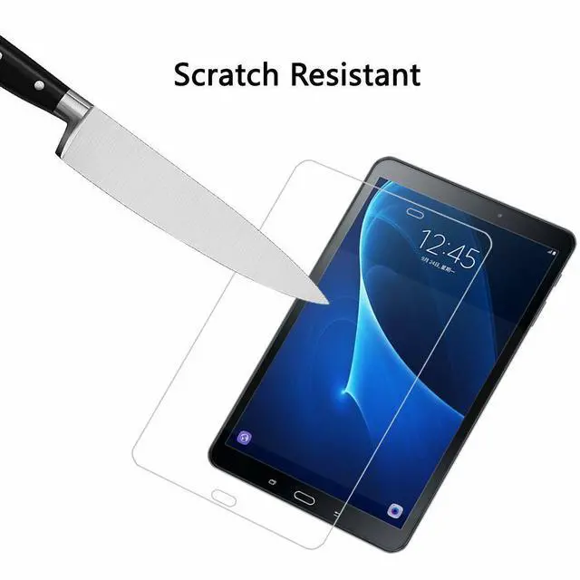 Alt view image 6 of 7 - [2-Pack] Screen Protector for Samsung Galaxy Tab A 10.1 inch 2016 SM-T580 SM-T585 SM-T587 Tempered Glass Screen Protector Film, S Pen Compatible, Scratch Resistant