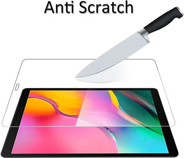 Alt view image 5 of 7 - [2-Pack] Screen Protector for Samsung Galaxy Tab A 10.1 inch 2019 SM-T510 T515 T517 Tempered Glass Screen Protector Film, Scratch Resistant