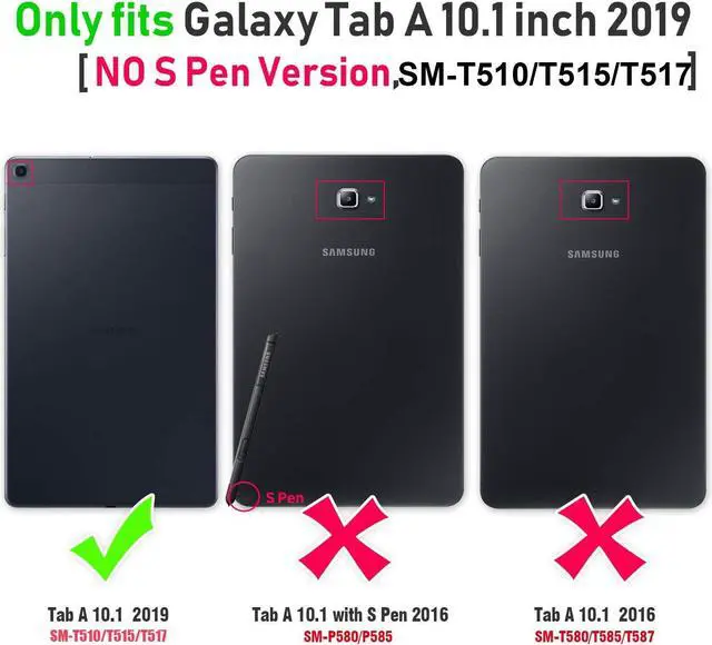 Alt view image 2 of 7 - [2-Pack] Screen Protector for Samsung Galaxy Tab A 10.1 inch 2019 SM-T510 T515 T517 Tempered Glass Screen Protector Film, Scratch Resistant