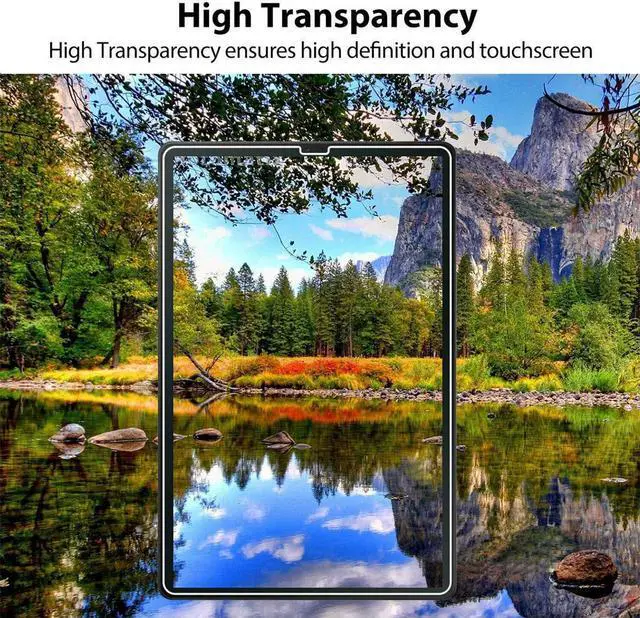 Alt view image 6 of 7 - [2-Pack] Screen Protector for Samsung Galaxy Tab A 10.1 inch 2019 SM-T510 T515 T517 Tempered Glass Screen Protector Film, Scratch Resistant