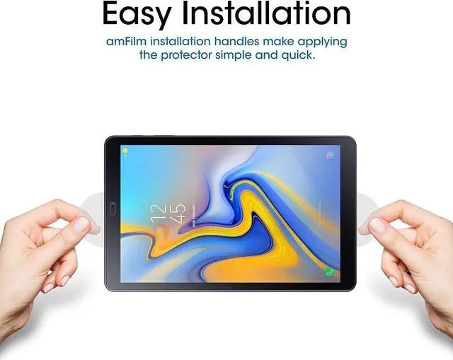 Alt view image 3 of 7 - [2-Pack] Screen Protector for Samsung Galaxy Tab A 10.5 inch 2018 SM-T590/SM-T595/SM-T597 Tempered Glass Screen Protector Film,Scratch Resistant