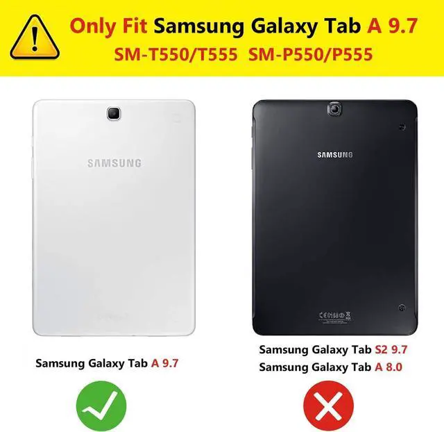 Alt view image 2 of 7 - [2-Pack] Screen Protector for Samsung Galaxy Tab A 9.7 inch 2015 SM-T550 SM-T555 SM-P550 SM-P555 Tempered Glass Screen Protector Film, S Pen Compatible, Scratch Resistant