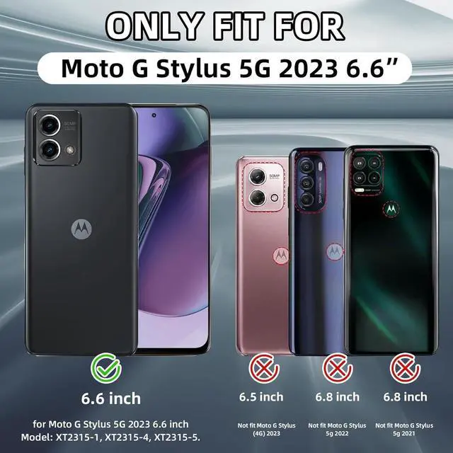Alt view image 2 of 7 - For Moto G Stylus 5G 2023 Case, IP68 Waterproof Dustproof with Built-in Screen Protector, Rugged Full Body Shockproof Phone Cover for Motorola G Stylus 5G 2023