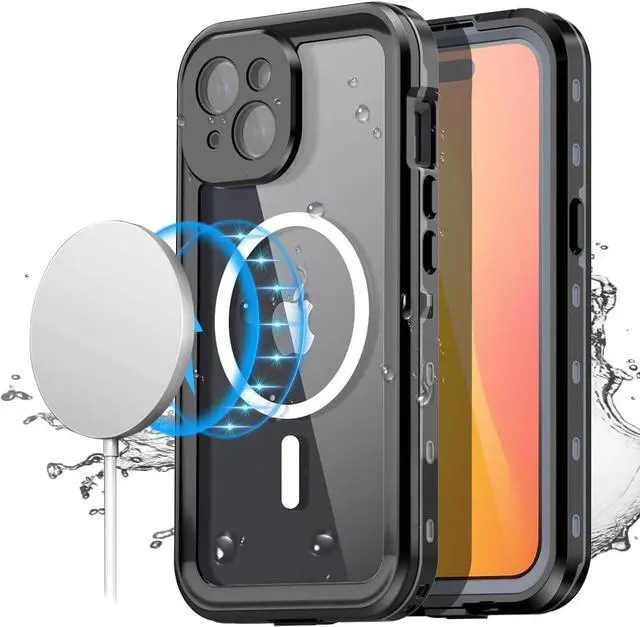 Main image of Waterproof Case for iPhone 15 6.1 inch with MagSafe Snowproof, Dustproof and Shockproof, IP68 Certified Full Body Protection Fully Sealed Underwater Cover for iPhone 15 6.1"
