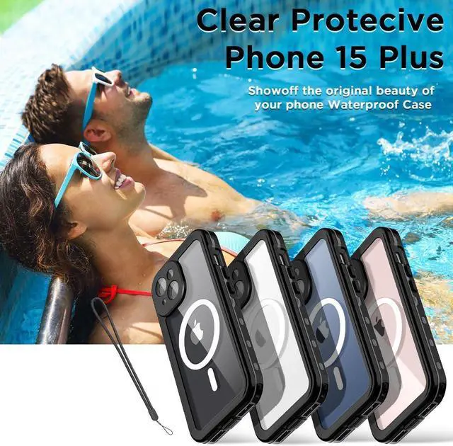 Alt view image 6 of 7 - Waterproof Case for iPhone 15 Plus 6.7 inch with MagSafe Snowproof, Dustproof and Shockproof, IP68 Certified Full Body Protection Fully Sealed Underwater Cover for iPhone 15 Plus 6.7"