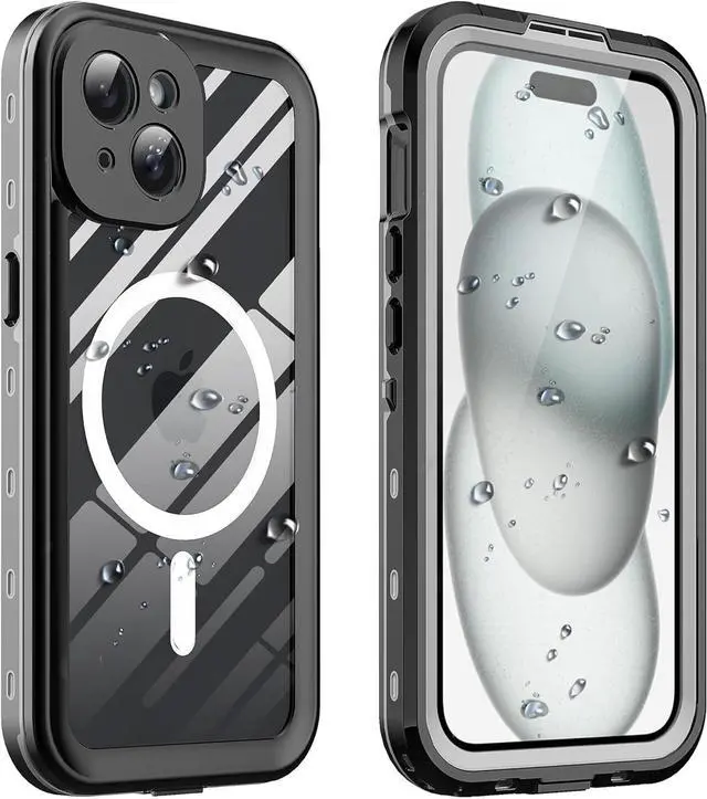 Main image of for iPhone 15 Plus 6.7 inch Waterproof Case Magnetic, [Compatible with MagSafe][with Screen Protector][IP68 Underwater][15FT Military Dropproof][Dustproof] Phone Cover for iPhone 15 Plus 6.7"