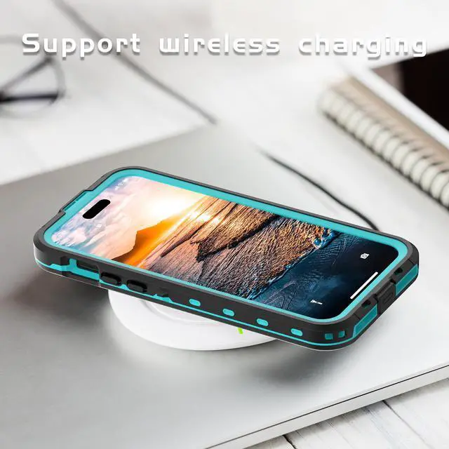 Alt view image 5 of 7 - for iPhone 15 Plus 6.7 inch Waterproof Case Magnetic, [Compatible with MagSafe][with Screen Protector][IP68 Underwater][15FT Military Dropproof][Dustproof] Phone Cover for iPhone 15 Plus 6.7" Blue