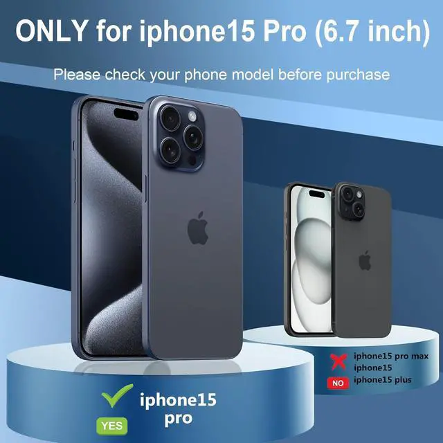 Alt view image 2 of 7 - for iPhone 15 Pro 6.1 inch Waterproof Case Magnetic, [Compatible with MagSafe][with Screen Protector][IP68 Underwater][15FT Military Dropproof][Dustproof] Phone Cover for iPhone 15 Pro 6.1"