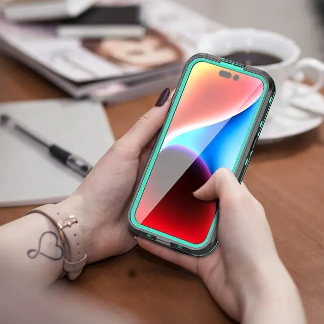 Alt view image 7 of 7 - for iPhone 15 Pro Max 6.7 inch Waterproof Case Magnetic, [Compatible with MagSafe][with Screen Protector][IP68 Underwater][Dustproof] Phone Cover for iPhone 15 Pro Max 6.7" Blue