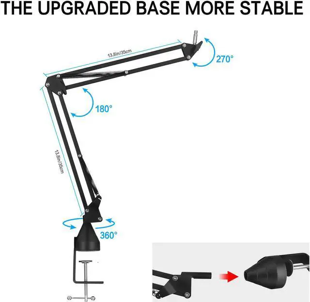 Alt view image 3 of 7 - MOINDA USB Podcast Microphone Kit for Streaming Recording with Adjustable Boom Arm RGB Condenser Mic for PCMac WindowsVocals Instruments Voice Overs Podcasting YouTube Skype Plug and Play