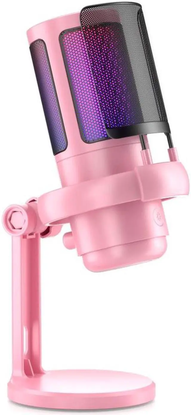 Main image of GAM-ME6P USB condenser microphone game microphone computer recording microphone game RGB recording Pink