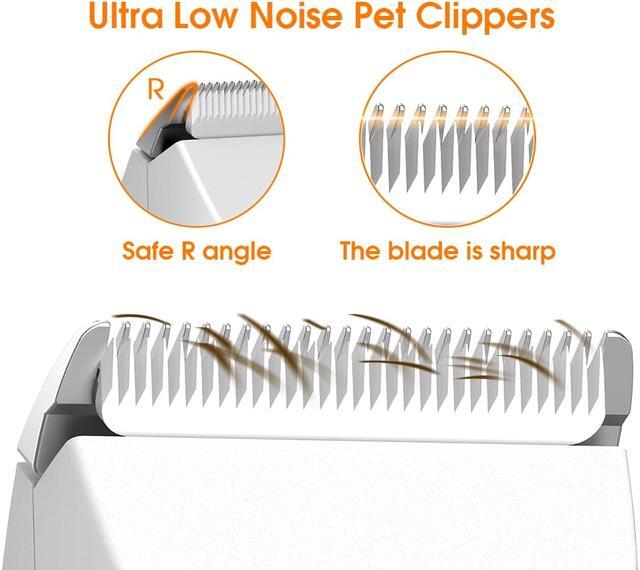 Alt view image 7 of 7 - Dog Clippers Professional Cordless Dog Grooming Kit, Low Noise & Rechargeable & Safe & Sharp Dog Hair Clippers for Thick Coats Trimmers, Hair Clippers Set with Comb Guides for Dogs Cats Pets