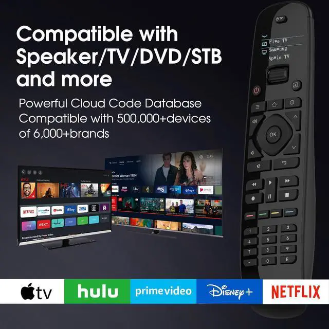 Alt view image 2 of 7 - Sofabaton Universal Remote Control with Smartphone APP, Long Range Infrared, All in One Universal Remote Control Compatible for Smart TVs/DVD/Projector/Streaming Players