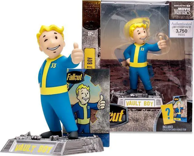 Alt view image 2 of 5 - McFarlane Toys Movie Maniacs - Fallout Vault Boy 6in Posed Figure