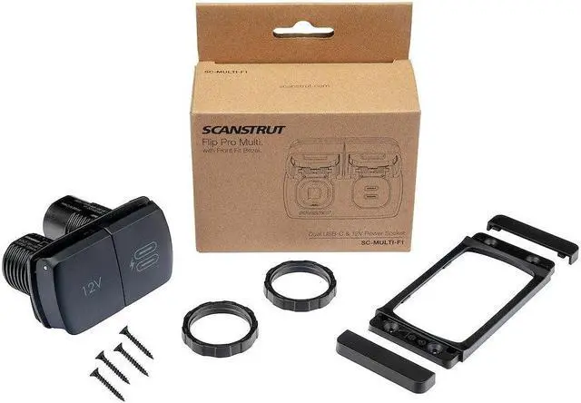 Alt view image 3 of 3 - Scanstrut Flip Pro Multi - Dual USB-C & 12V Power Socket