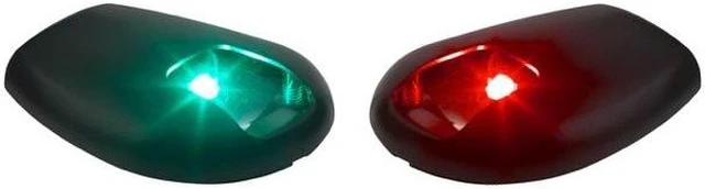 Alt view image 12 of 12 - Sea-Dog Black Side Mount LED Navigation Lights - 1 NM - Port & Starboard