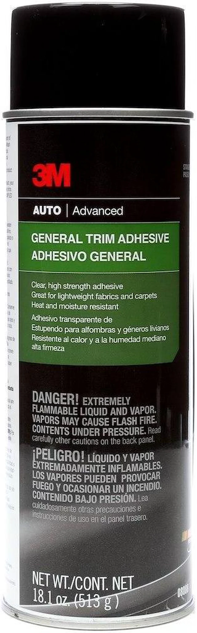 Alt view image 5 of 5 - 3M General Trim High Strength Automotive Adhesive 18.1 oz Aerosol Can 8088