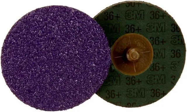 Alt view image 4 of 4 - 3M 33389 Cubitron II 3" 36 Grit Fibre Roloc Grinding Disc - 15 Discs/Box
