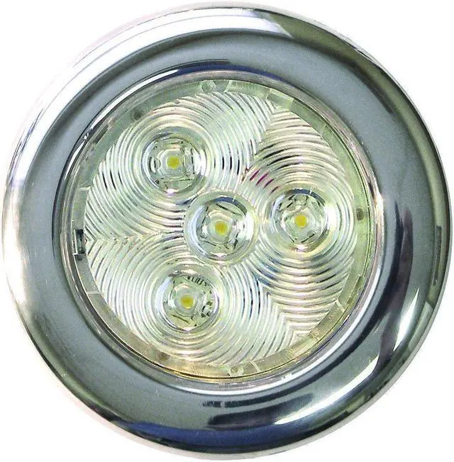 Alt view image 4 of 4 - T-H Marine LED-51827-DP Stainless LED Puck Light, 3" - White