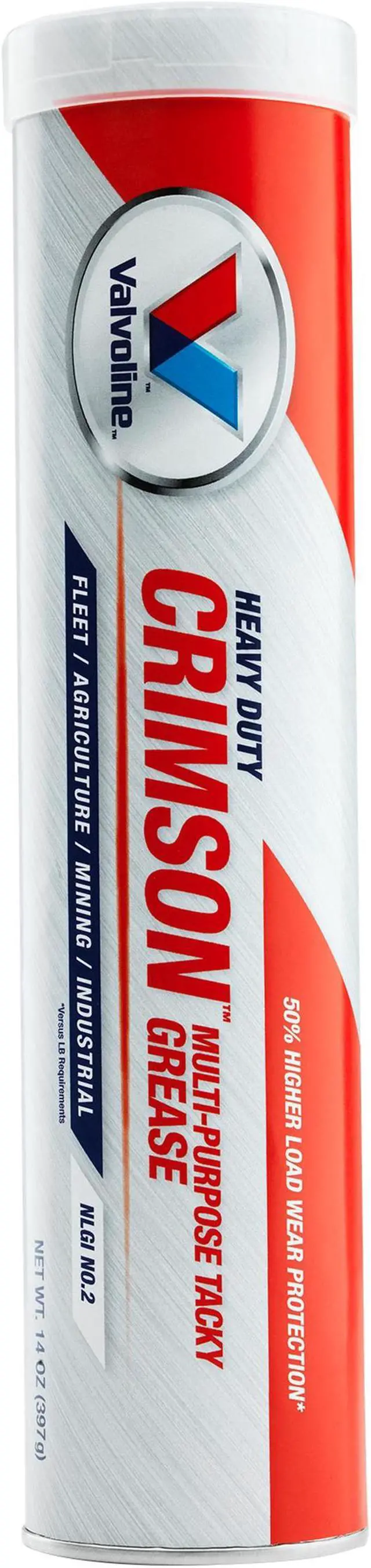 Alt view image 5 of 5 - Valvoline Extreme Pressure Tacky Grease, 14.1 oz., Cartridge, Red VV7012410
