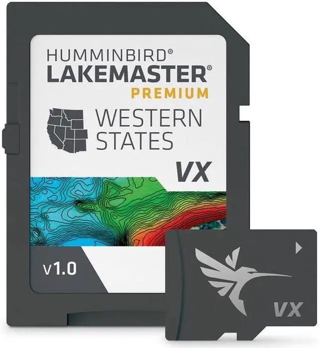 Alt view image 7 of 7 - Humminbird Lakemaster VX Premium West States microSD