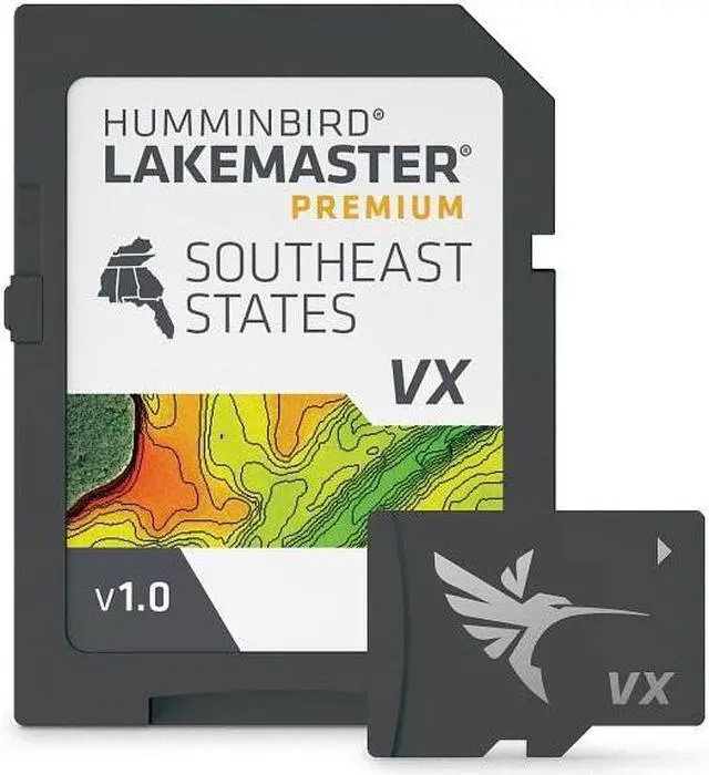 Alt view image 5 of 5 - Humminbird Lakemaster VX Premium Southeast microSD