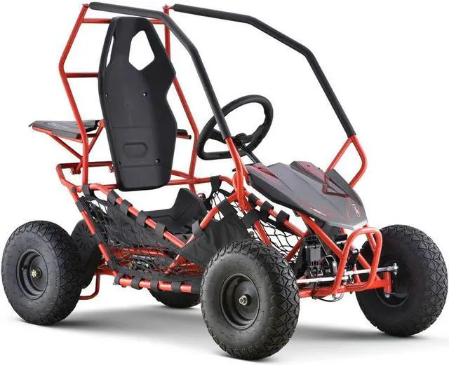 Alt view image 9 of 15 - MotoTec Go Kart Maverick 1000w Red
