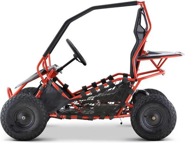 Alt view image 11 of 15 - MotoTec Go Kart Maverick 1000w Red