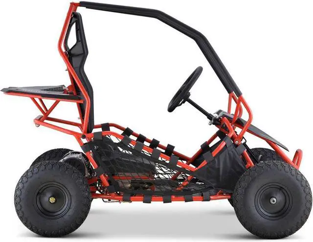 Alt view image 15 of 15 - MotoTec Go Kart Maverick 1000w Red