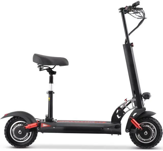Alt view image 12 of 14 - MotoTec Thor 60v 2400w Lithium Electric Scooter Black