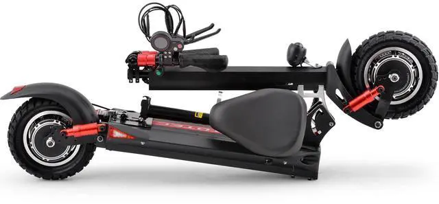 Alt view image 14 of 14 - MotoTec Thor 60v 2400w Lithium Electric Scooter Black