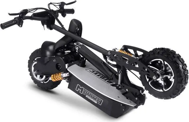 Alt view image 15 of 15 - MotoTec 2000w 48v Electric Scooter Black