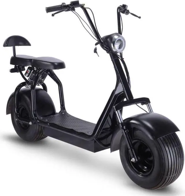 Alt view image 9 of 14 - MotoTec Knockout 60v 1000w Electric Scooter Black