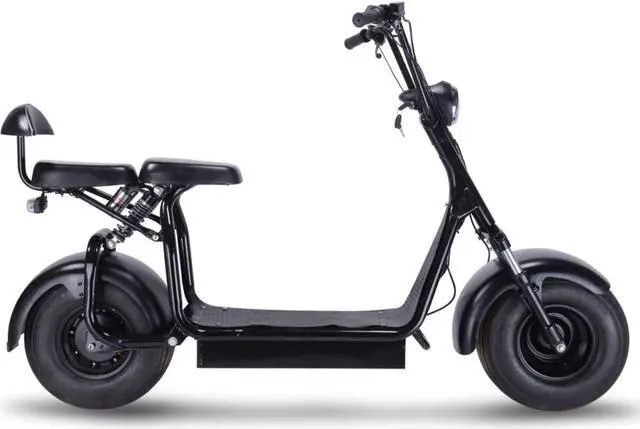 Alt view image 11 of 14 - MotoTec Knockout 60v 1000w Electric Scooter Black