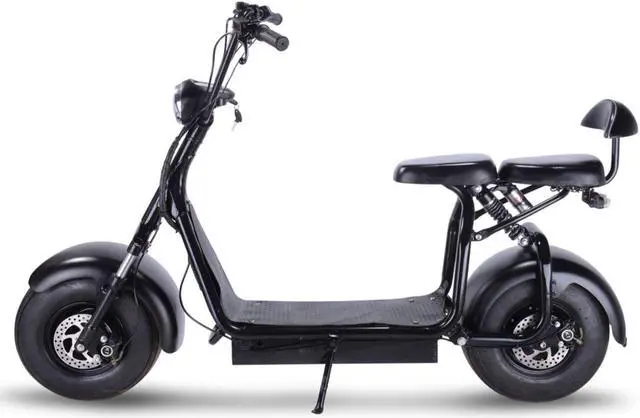 Alt view image 14 of 14 - MotoTec Knockout 60v 1000w Electric Scooter Black
