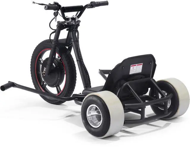 Alt view image 8 of 11 - MotoTec Drifter 48v 800w Electric Trike Lithium