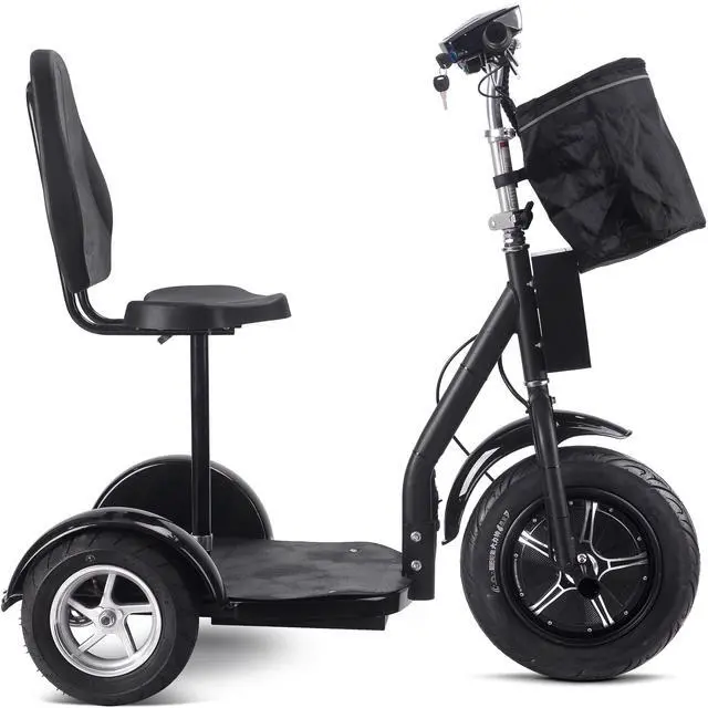 Alt view image 8 of 13 - MotoTec Electric Trike 48v 1000w Lithium Black