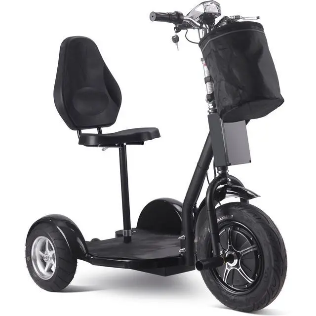 Alt view image 9 of 13 - MotoTec Electric Trike 48v 1000w Lithium Black
