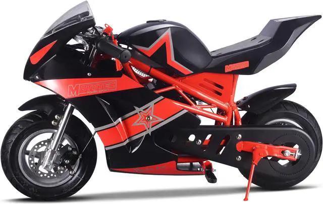 Alt view image 13 of 14 - MotoTec MT-Gas-GT-Red Gas Pocket Bike GT 49CC 2 Stroke - Red