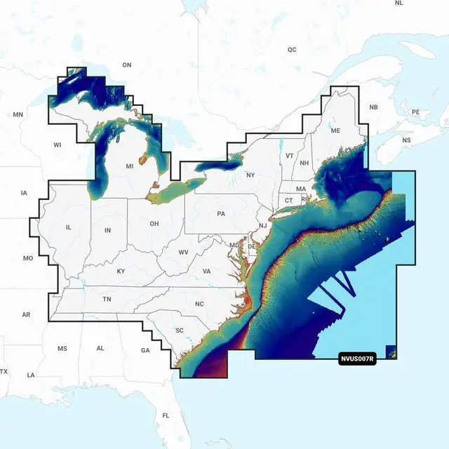 Main image of Garmin NVUS007R Navionics+ Vision+ U.S. East microSD