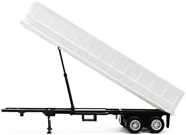 Alt view image 7 of 9 - 36ft Gravel Trailer White 1/87 (HO) Plastic Model by Promotex